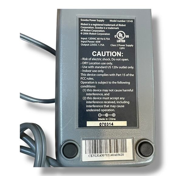 iRobot Scooba Charger OEM Model 13143 Power Supply Replacement Robotic Vacuum - Picture 9 of 12